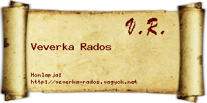 Veverka Rados névjegykártya